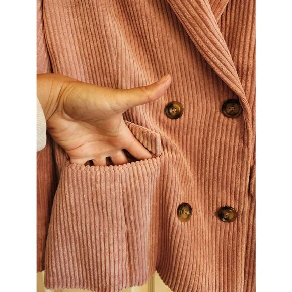 Kori America dusty rose corduroy blazer Size Medium - Picture 4 of 8